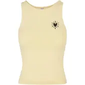 Urban Classics Top 'Radiant Heart' lichtgeel / zwart