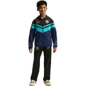 Nike FC Barcelona Sportswear Trainingspak 2026-2027 Kids Zwart Donkerblauw Blauwgroen Goudgeel