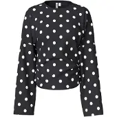 Pieces Shirt zwart / wit