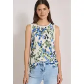 Cecil Blouse beige / royal blue/koningsblauw / olijfgroen / spar
