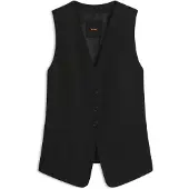 BOSS Gilet van stretchcrêpe Maat 42