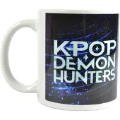 K POP Demon Hunters Logo Mok (Wit/blauw)