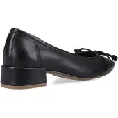 Hush puppies Silvia Lage Hakken Leren Damesschoenen Zwart Rond
