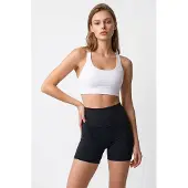 MixRay Hoge Taille Skinny Fietsshorts