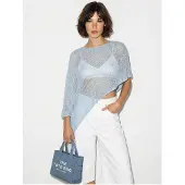Bianco Dames Gebreid Cut-Out Strandovergooi