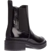 Rocket dog Dames Iggie Patent Leren Blokhak Chelsea Boots (Zwart)
