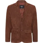 Infinity Leather Mans Italiaanse bruine suède leren blazerjas - Trabzon