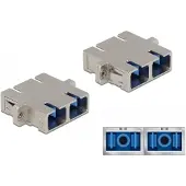 DeLOCK Optical Fiber Coupler SC Duplex female to SC Duplex female Single-mode metal