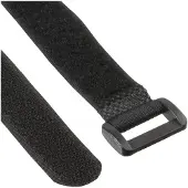 InLine Klittenband kabelbinders met gesp 500 x 25mm / zwart (10 stuks)
