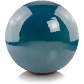 Polnix Turquoise Keramische Tuinkogel Decoratief 25x25 cm