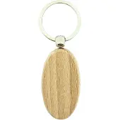 Combicraft Blanco houten sleutelhanger ovaal 54x30mm - verpakking 25 stuks