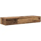 vidaXL studiobureau Eikenhout 130 x 40 x 19,5 cm Bewerkt hout