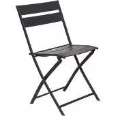 Pro Garden tuinstoel vouwbaar aluminium 82 cm donkergrijs