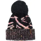 Trespass Dames/Dames Diandra Kleurblok Gebreide Pom Pom muts (Zwart)