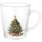 Altomdesign Kerstmok Glas 350ml - Sfeervolle kerstboomversiering