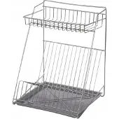Metpol 2-Laags Afdruiprek 30cm Grijs - Keuken Organizer