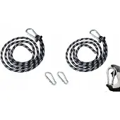 Premium Hamak Ophangsysteem: 2x 2m Touw & 2x Karabijnhaak, 200kg