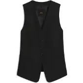 BOSS Gilet van stretchcrêpe Maat 38