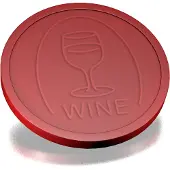 Combicraft Reliëfmunten wijn bordeaux rood - 250 stuks