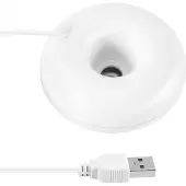 Semoic Witte donut luchtbevochtiger usb kantoor desktop mini draagbare luchtreiniger wit