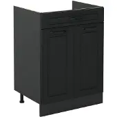 Vicco Keukenonderkast R-Line, Antraciet landelijk/Antraciet, 60 cm met lade zonder werkblad