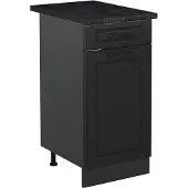 Vicco Keukenonderkast R-Line Antraciet landelijk/Antraciet 40 cm antraciet werkblad, Model 61018