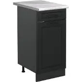 Vicco Keukenonderkast R-Line Antraciet landelijk/Antraciet 40 cm marmer werkblad, Model 61020