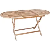 vidaXL Opklapbare tuintafel, naturel, 160 x 80 x 76 cm, massief teakhout