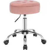 Markenlos Ergonomische draaistoel - Hoogte verstelbaar - Roze