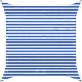 Syfax Zonneschaduwzeil Blauw en Wit 3 x 3 m HDPE