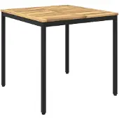 Syfax Tuintafel, wit en zwart, 80 x 80,5 x 75 cm