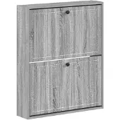 vidaXL Wandgemonteerde Schoenenkast EDE 71 x 17 x 86 cm Bewerkt hout