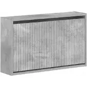vidaXL Wandgemonteerde Schoenenkast ARNHEM 71 x 17 x 43 cm Betongrijs