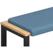 vidaXL Bankkussen corduroy Blauw Diepte 35 cm