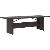 vidaXL Tuinset, 9-delig, zwart, polyrotan