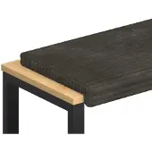 vidaXL Bankkussen Pluche Corduroy Antraciet Diepte 35 cm