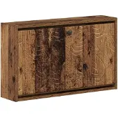 vidaXL Wandgemonteerde Schoenenkast DELFT 71 x 17 x 43 cm Bewerkt hout