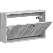 vidaXL Wandgemonteerde Schoenenkast ALKMAAR 71 x 17 x 43 cm