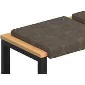vidaXL Bankkussen 2 st Kunstsuède stof Donkergrijs Diepte 35 cm