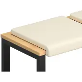 vidaXL Bankkussen 4 st Textured Velvet Crèmekleurig Diepte 35 cm
