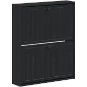 vidaXL Wandgemonteerde Schoenenkast EDE 71 x 17 x 86 cm Bewerkt hout