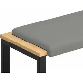 vidaXL Bankkussen Textured Velvet Donkergrijs Diepte 35 cm