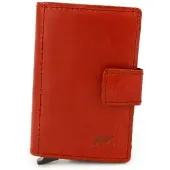Bear design Pip CL15254 pasjeshouder - Red – Van leer – Pip CL15254 is een compacte pasjeshouder voor wie vooral betaalpassen gebruikt en geen grote portemonnee mee wil nemen