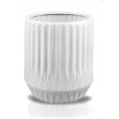 Polnix Keramische Bloempot Wit 34x21 cm - Vorstbestendig