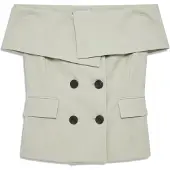 Copenhagen Muse Dames Blazers Cmivanna-waistcoat - Groen - Maat S