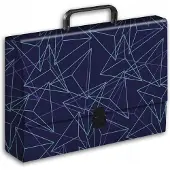 Penmate Maxi Geometria A4 Map met Handvat - Blauw