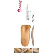 Pedag Relax 3/4 voetbed – Geschikt voor normale schoenen, sportschoenen en werkschoenen, van leer – Anatomisch 3/4 voetbed met lengteboogsteun en spreidvoetpelotte – 39