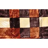 Elway Dikke acrylplaid 160x210cm - Bruin Beige Crème