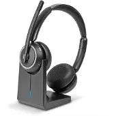 Lindy L118, Draadloos, 20 - 20000 Hz, Kantoor / callcenter, 350 g, Hoofdtelefoon met microfoon, Zwart