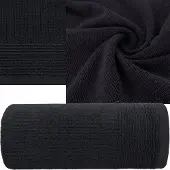 Eurofirany Luxe Katoenen Badhanddoek 50x90 cm - Zwart - Perfect Cadeau